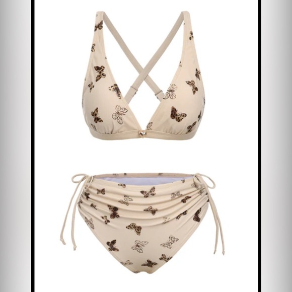 Retro Stage BUTTERFLY MESH LACE-UP 2 pc SWIMSUIT - Picture 1 of 9